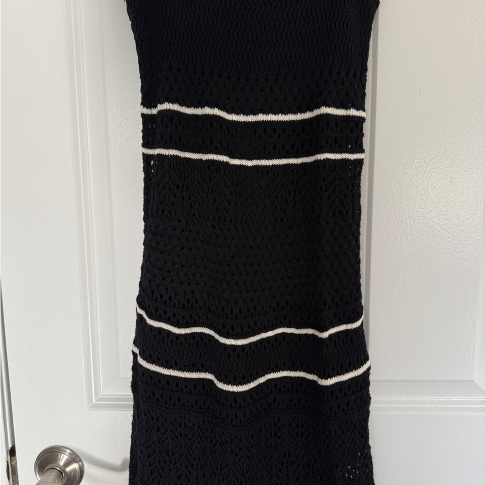 Abercrombie & Fitch Black and White Maxi Dress - Picture 5 of 8